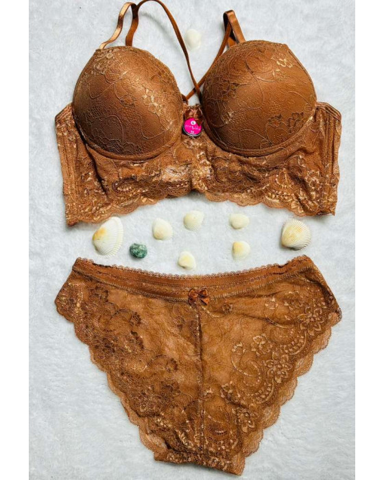 Kadın Dantelli Desteksiz İç Çamaşırı Takım-MV-ST13